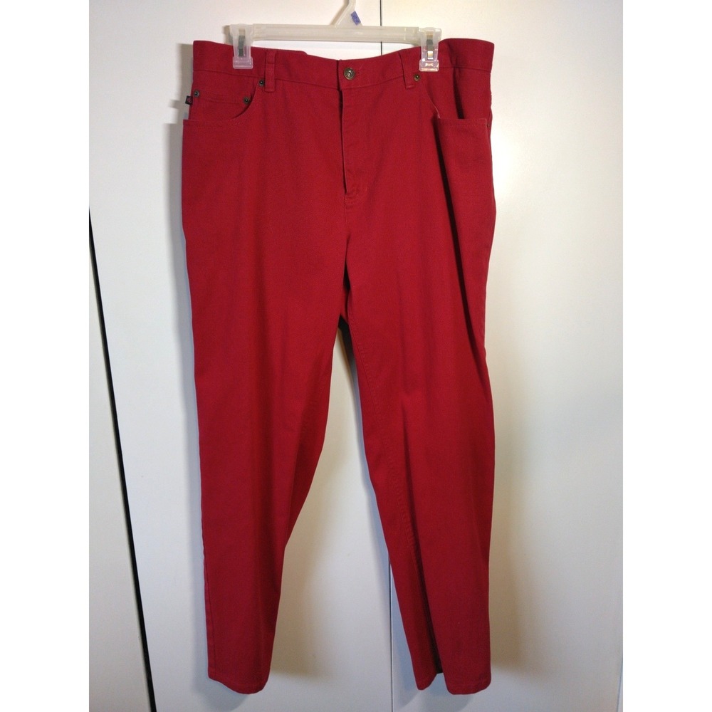 Vintage Lauren Jeans Co. Womens Straight Leg Jeans Size 14 Preppy Dark Academia‎
